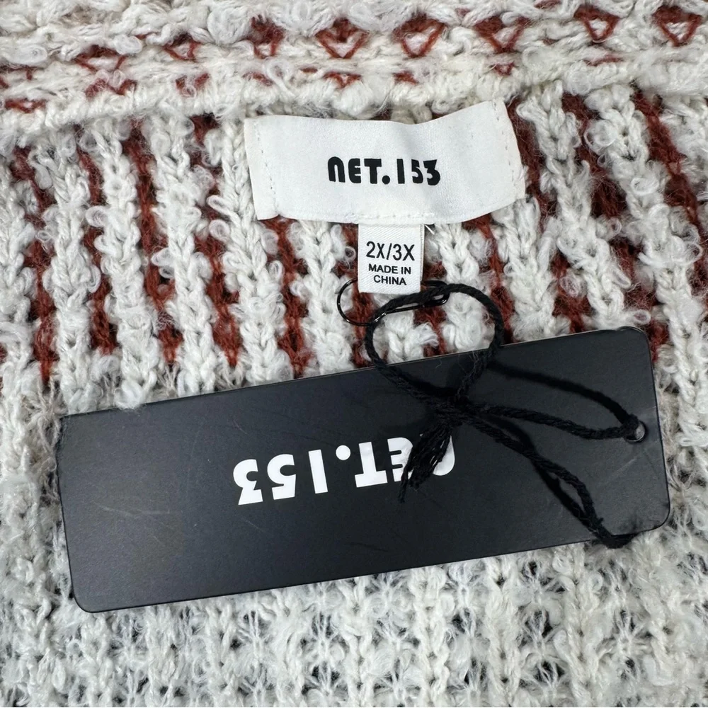 Net 153 NWT Multicolor Knit Cardigan